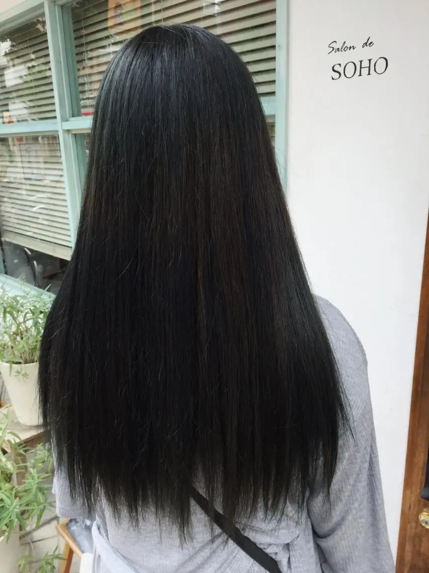 ロング カラー ブルーカラー ◇おの あすか◇のヘアスタイル