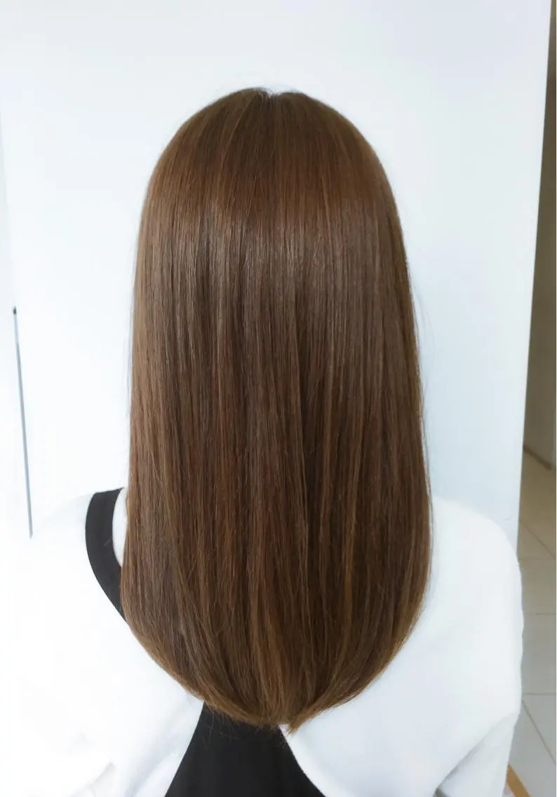 セミロング パーマ セミロングパーマ 趙 英来のヘアスタイル