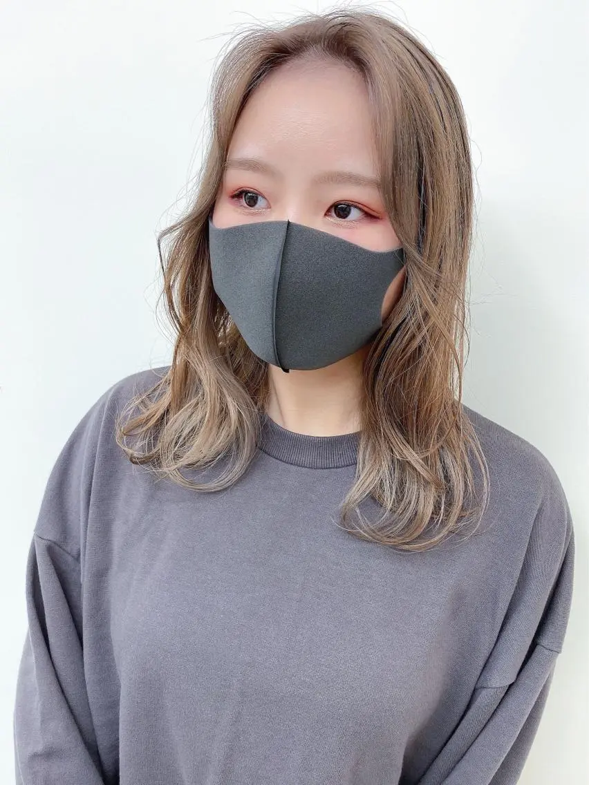 セミロング カラー ベージュカラー ハイトーンカラー カット ヘアカラー トリートメント 丹羽 隼人/髪質改善 /韓国ヘア🇰🇷のヘアスタイル