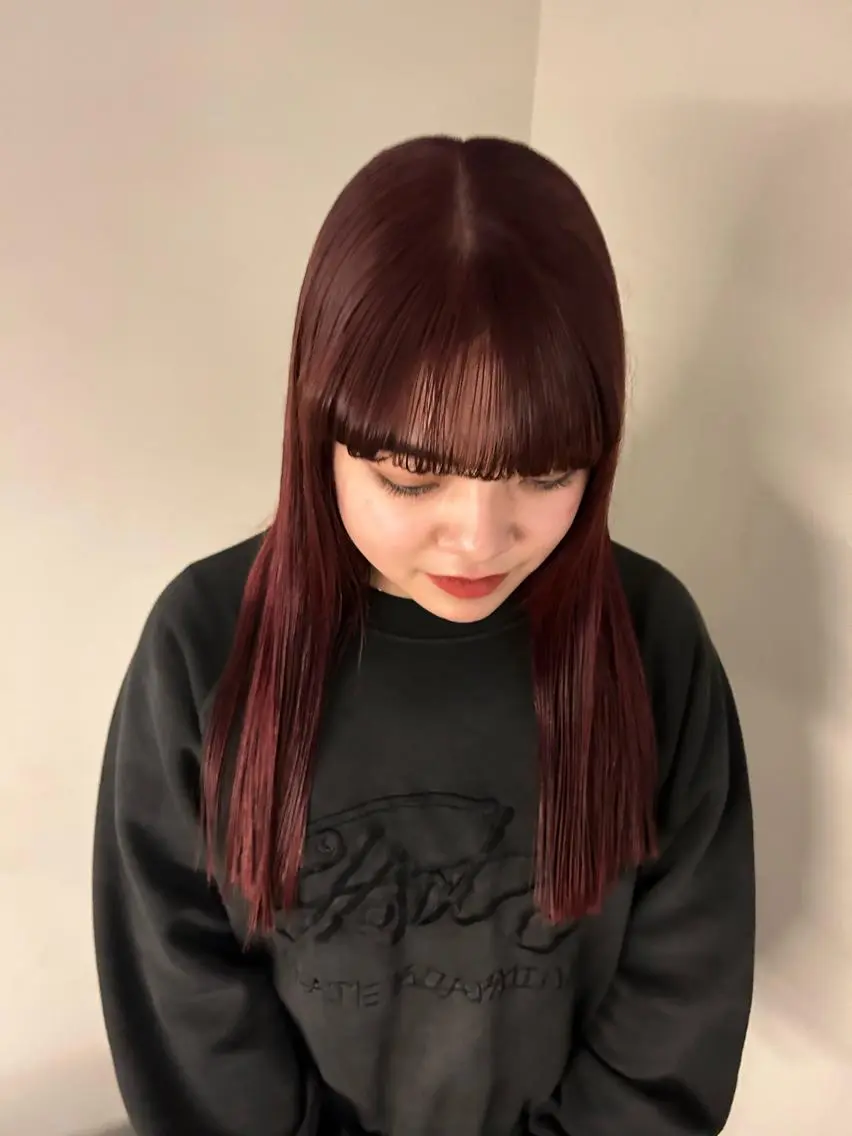 ロング カラー 薄暮 マツイ レンのヘアスタイル