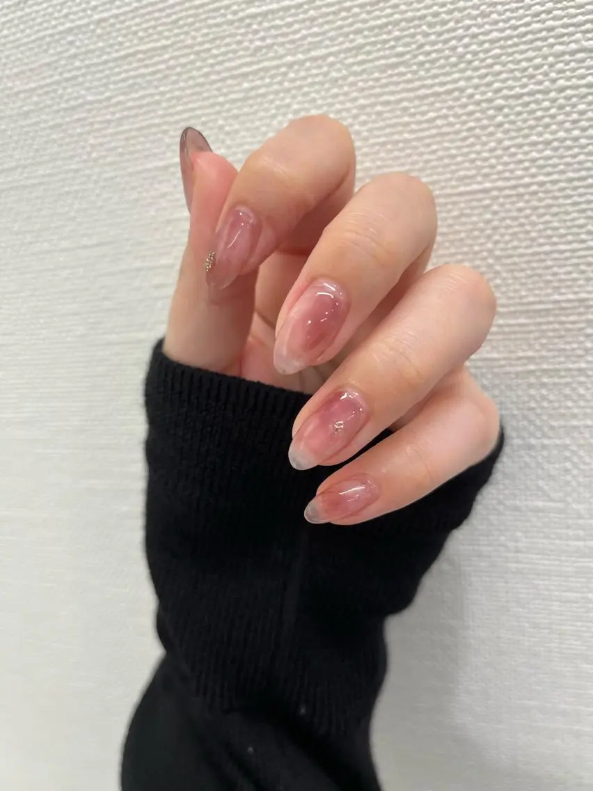 ネイル ラメ(グリッター) ぷっくりネイル SAKU nail 作島茜のネイルデザイン