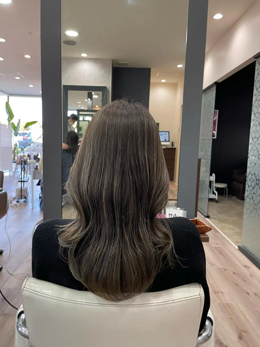 ロング カラー ハイライトカラー ハイライト たなか りなのヘアスタイル