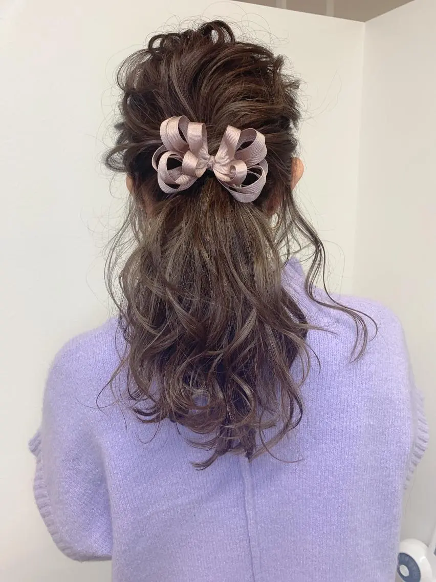 カラー ヘアアレンジ Sol plusのヘアスタイル