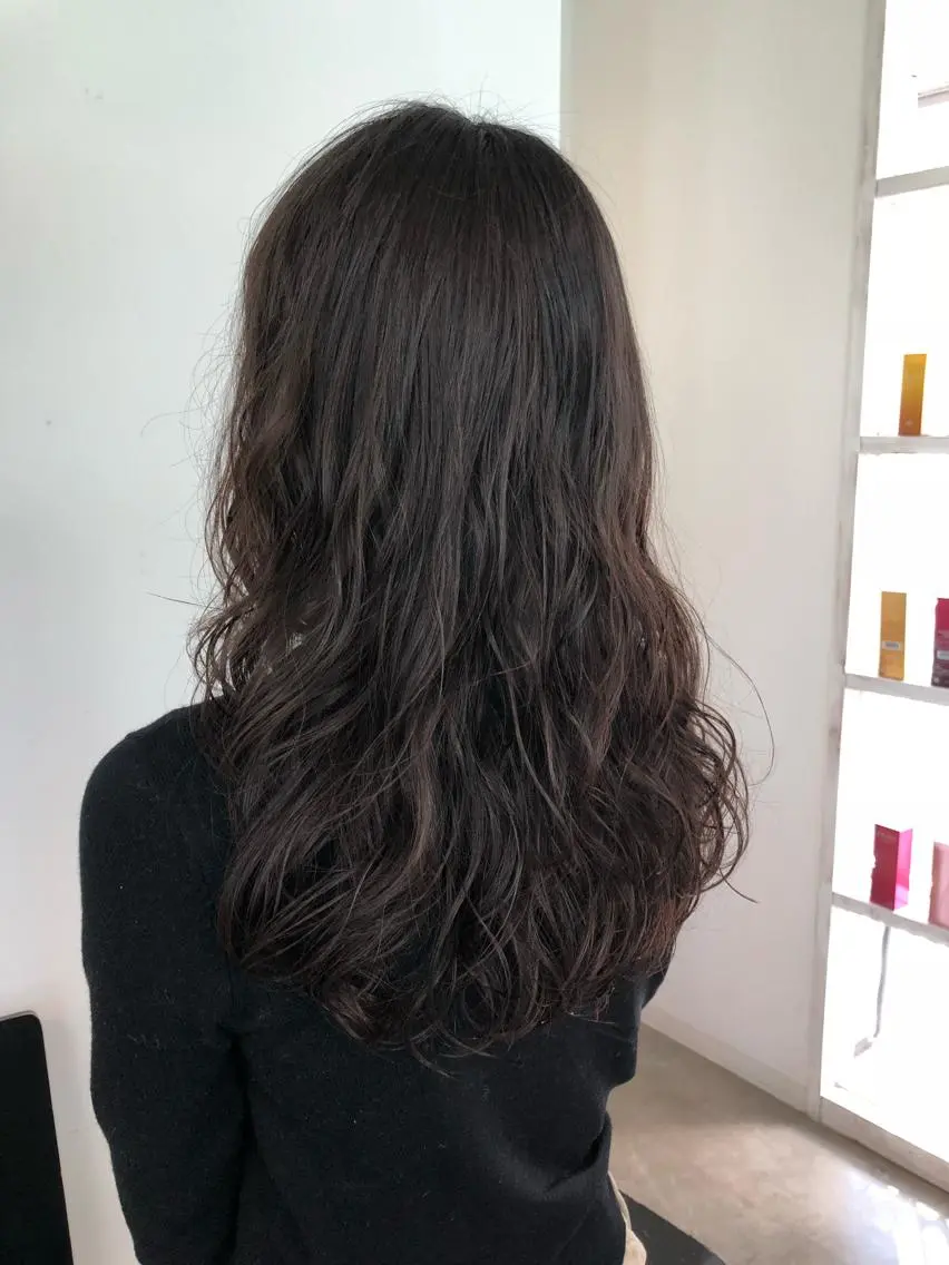 ロング パーマ ヘアアレンジ 榎園 由美のヘアスタイル