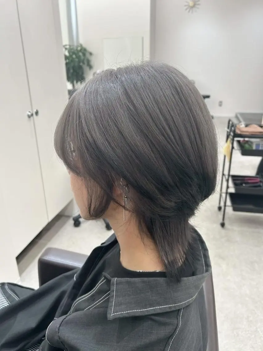 ミディアム カラー ブリーチ ダブルカラー カット ヘアカラー トリートメント ✨【公式】 juhl.横浜✨のヘアスタイル