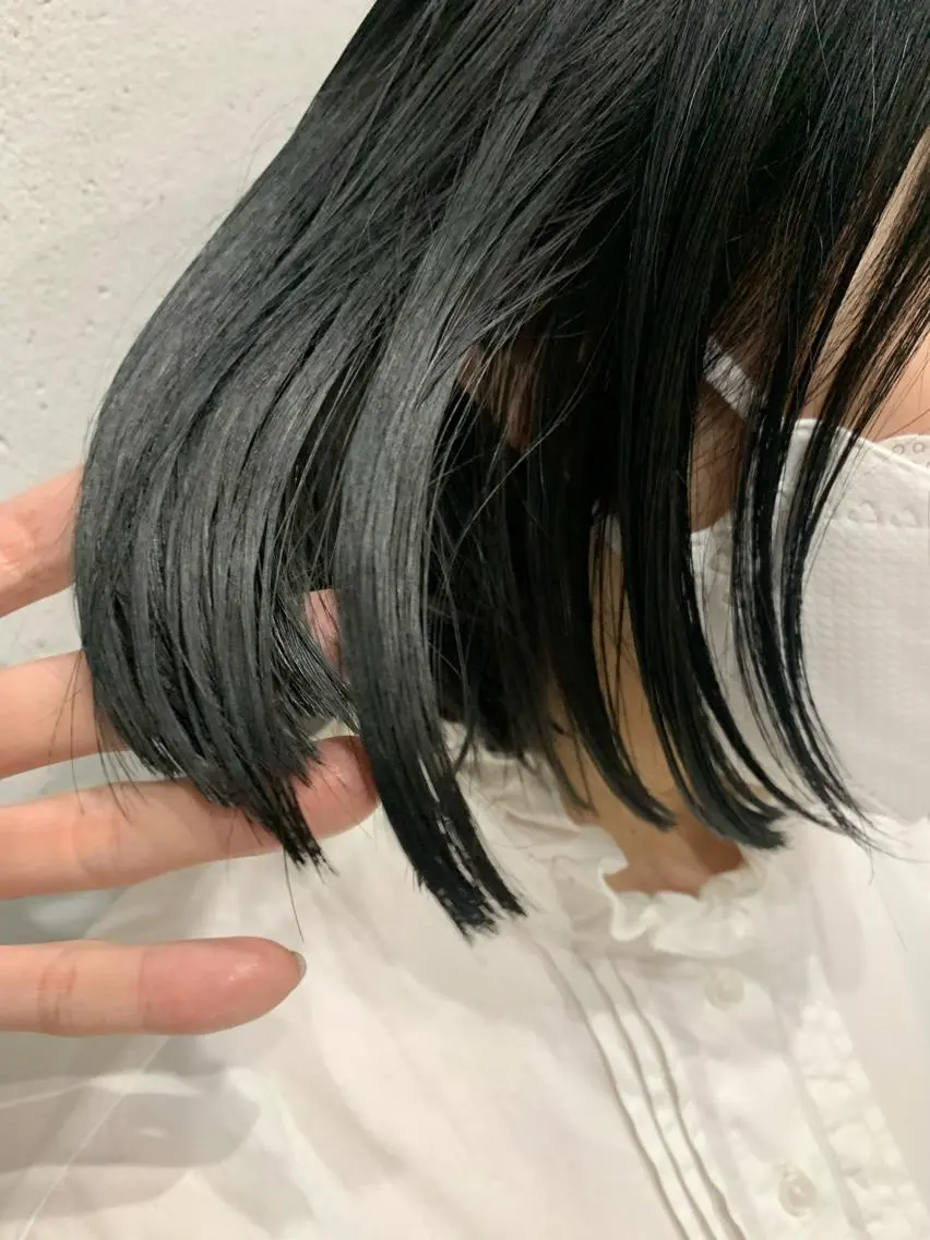 カラー ボブパーマコテ巻き風 パーマNo1深江秀平のヘアスタイル