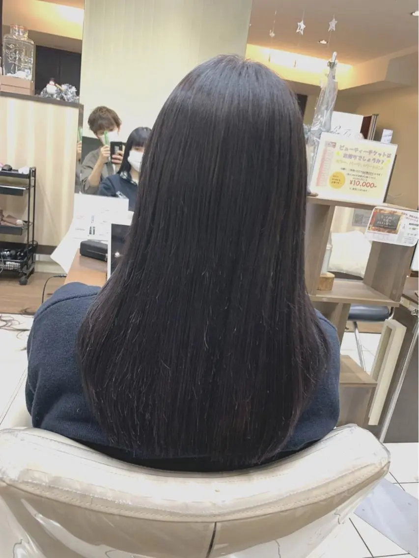 ロング パーマ 縮毛矯正 トリートメント ブリーチでもできる 縮毛矯正相原慎🌈のヘアスタイル