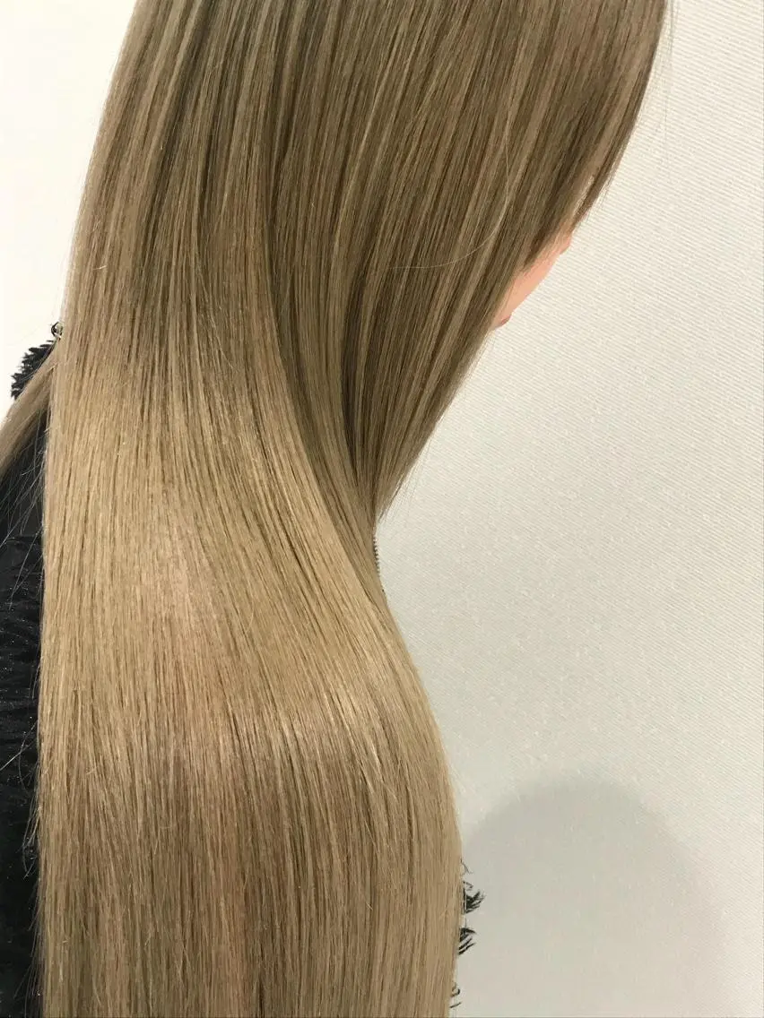 ロング パーマ 縮毛矯正 縮毛矯正 江崎 わか子のヘアスタイル