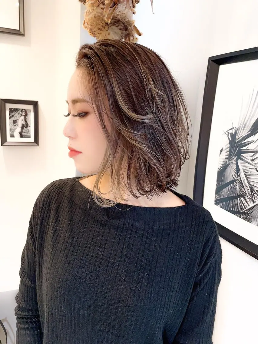 ショート ヘアカラー トリートメント ショート✨ボブ✨代表 新田見美仁のヘアスタイル