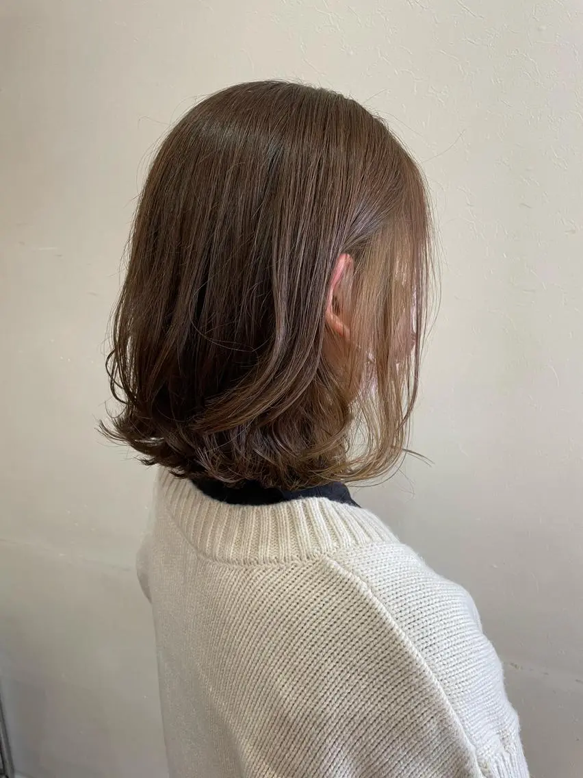 ミディアム カラー ベージュカラー インナーカラー Freez狭間 裕美のヘアスタイル