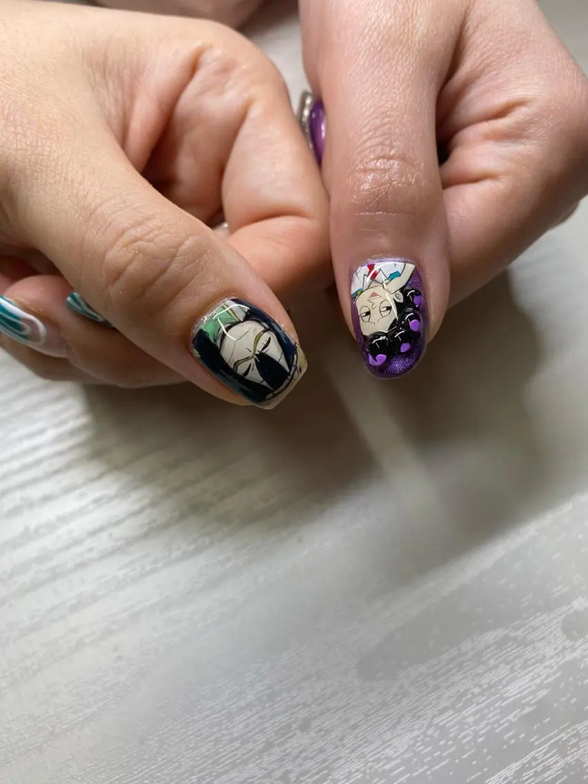 ショート カラー ネイル Nailsalon Calmeのネイルデザイン
