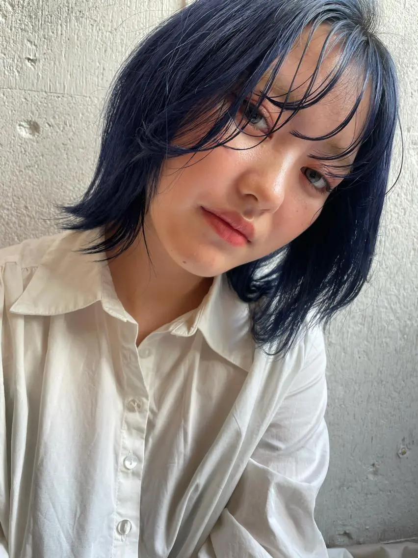 ミディアム カラー カット ヘアカラー トリートメント hisano / ハイトーン・透明感のヘアスタイル