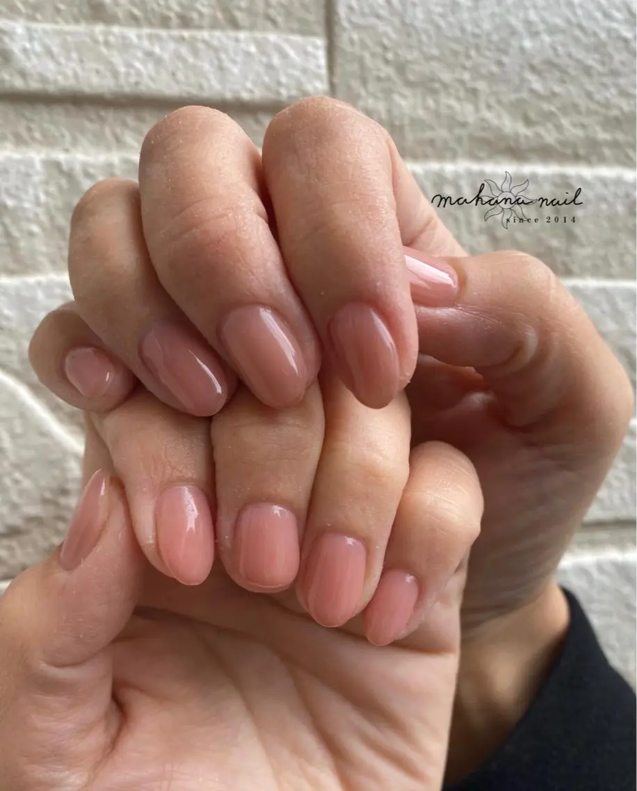 ネイル ワンカラーネイル mahana nailのネイルデザイン
