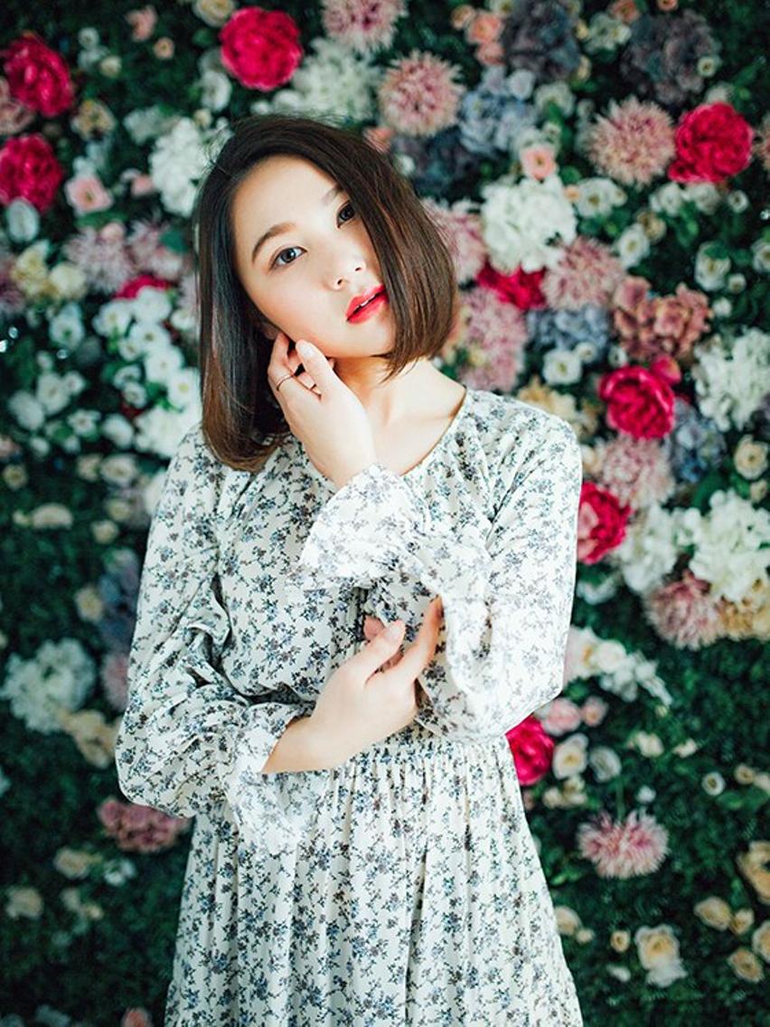 ミディアム カラー ワンレンボブ ベージュカラー イルミナカラー ボブ トップスタイリスト ✨KIRIKA中野✨のヘアスタイル