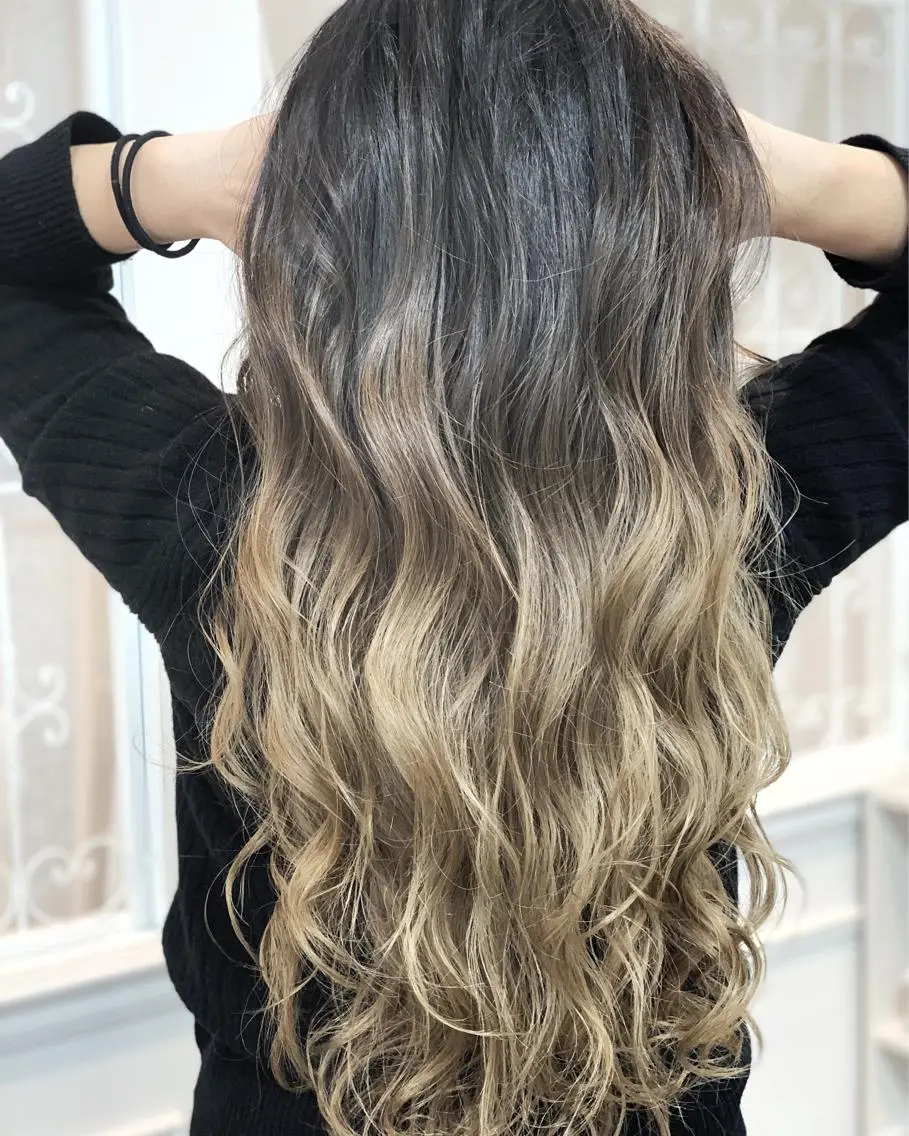 ロング カラー カット 縮毛矯正 トリートメント 🍀ナガヤマ ヒデアキ🍀のヘアスタイル