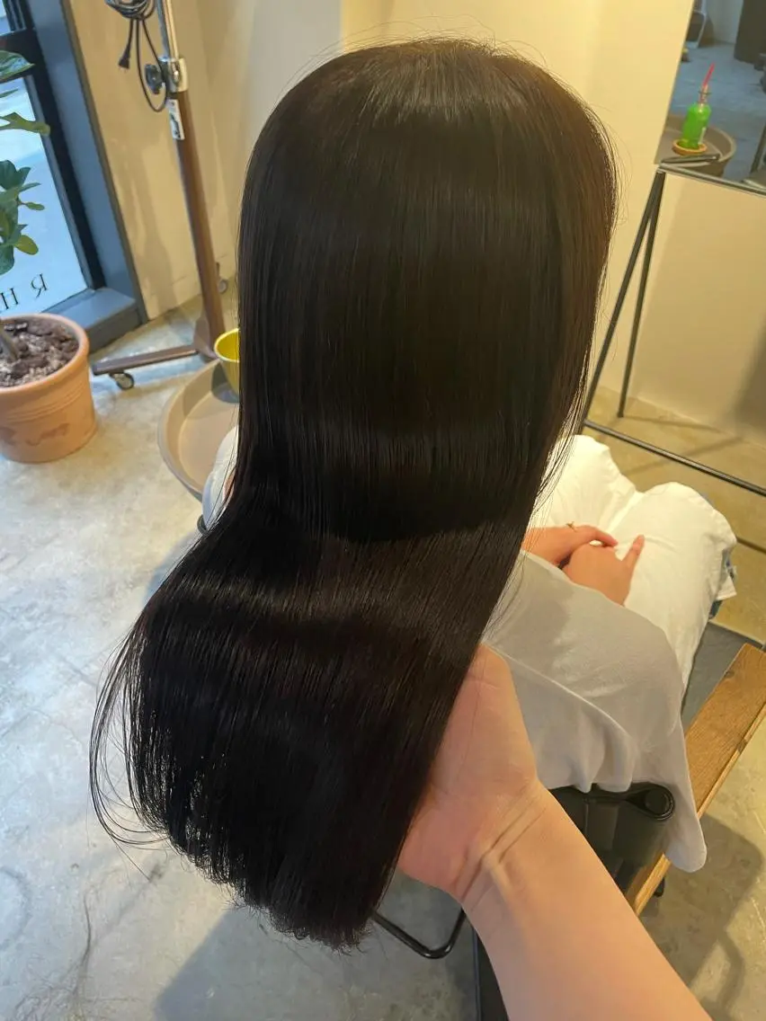 ロング カラー 髪質改善 トリートメント RHAIRSALON 西山梓のヘアスタイル