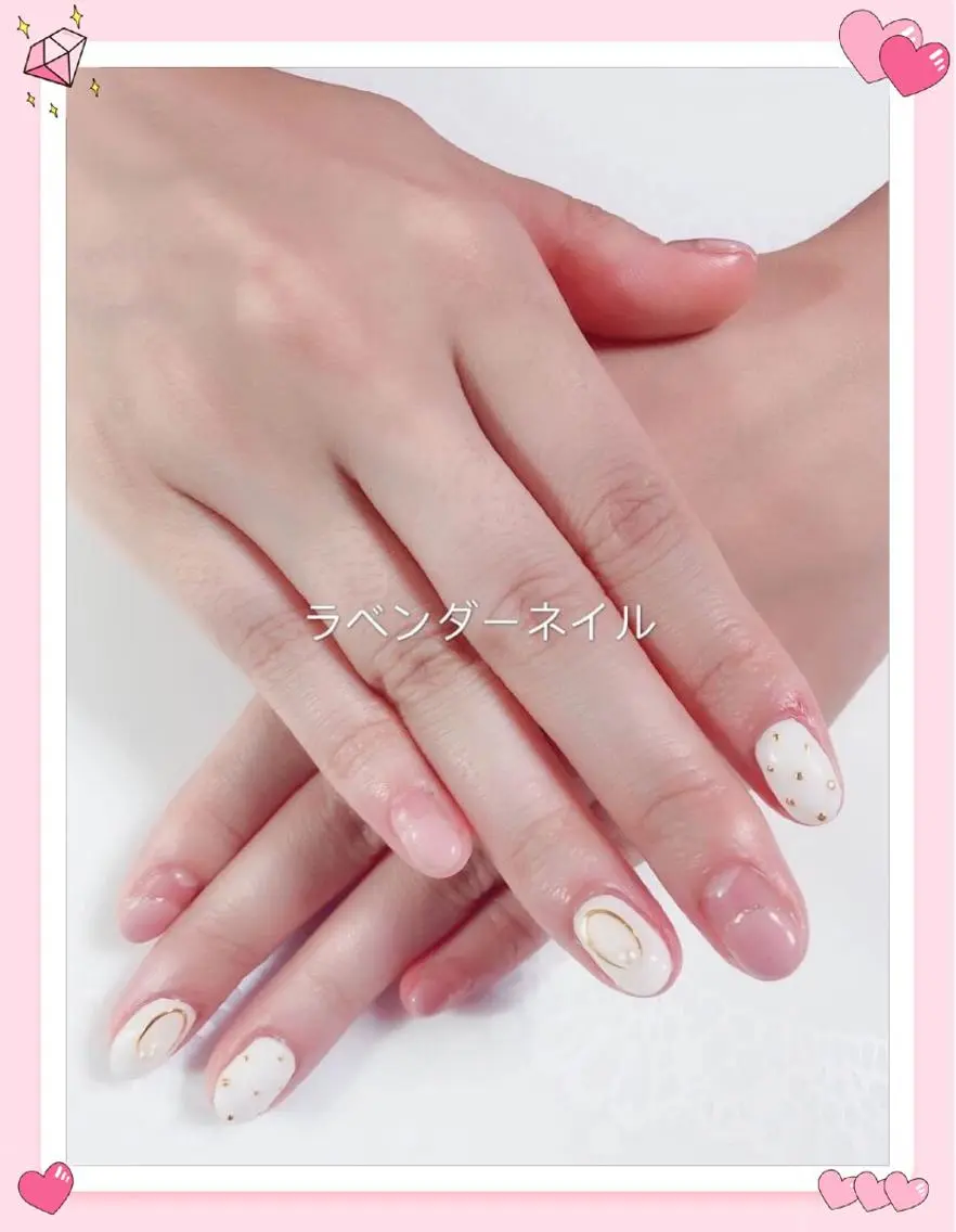 ネイル ラベンダー💖日暮里 ルル💖ネイルのネイルデザイン