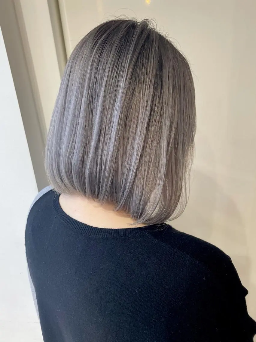 ミディアム カラー パーマ ヘアアレンジ 【公式】amble luxe池袋東口🩷のヘアスタイル