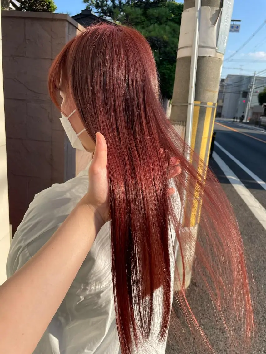 ロング カラー ピンクカラー 髪質改善サロン✨ 三浦　葵のヘアスタイル