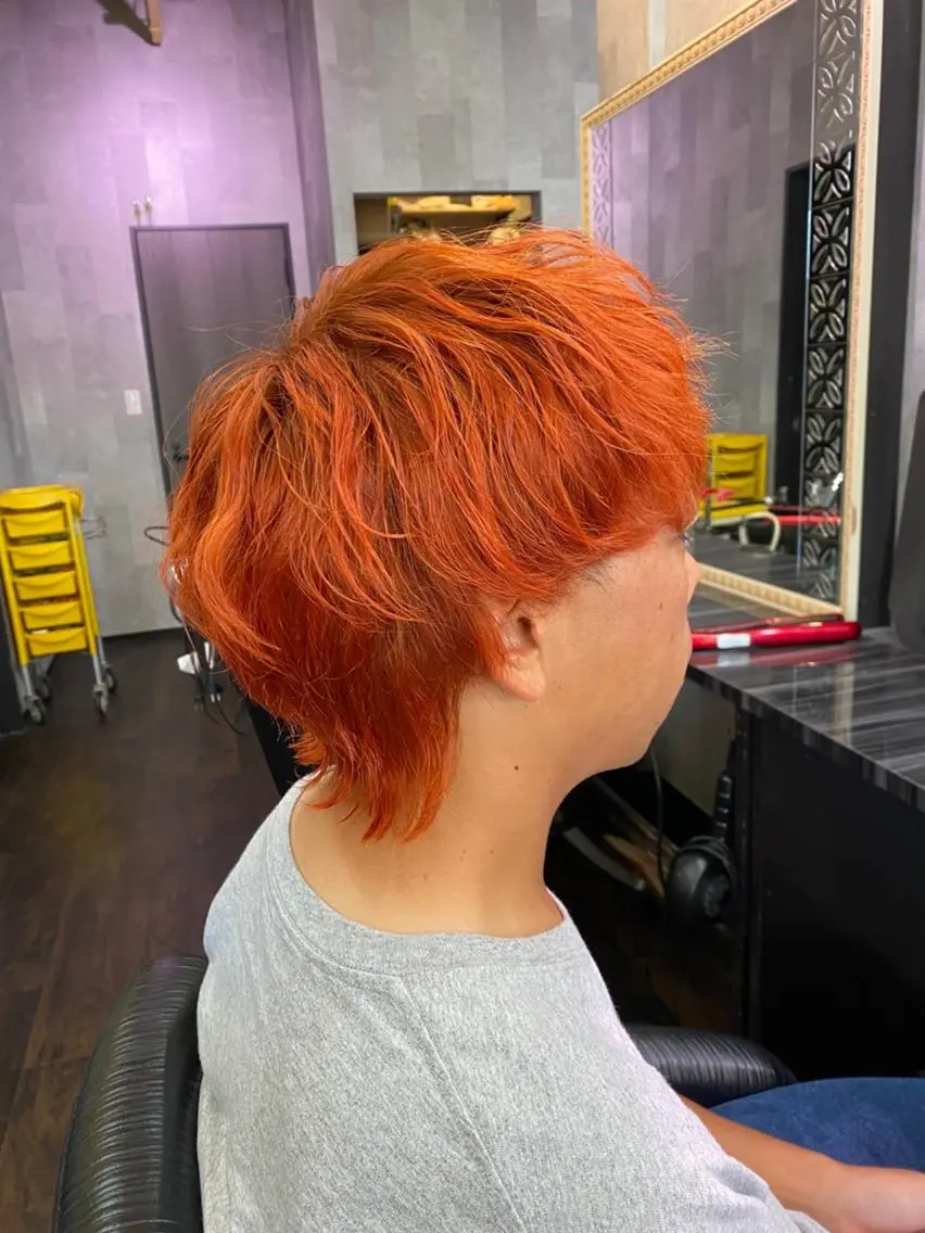 メンズ カラー 紺野 愛美のヘアスタイル