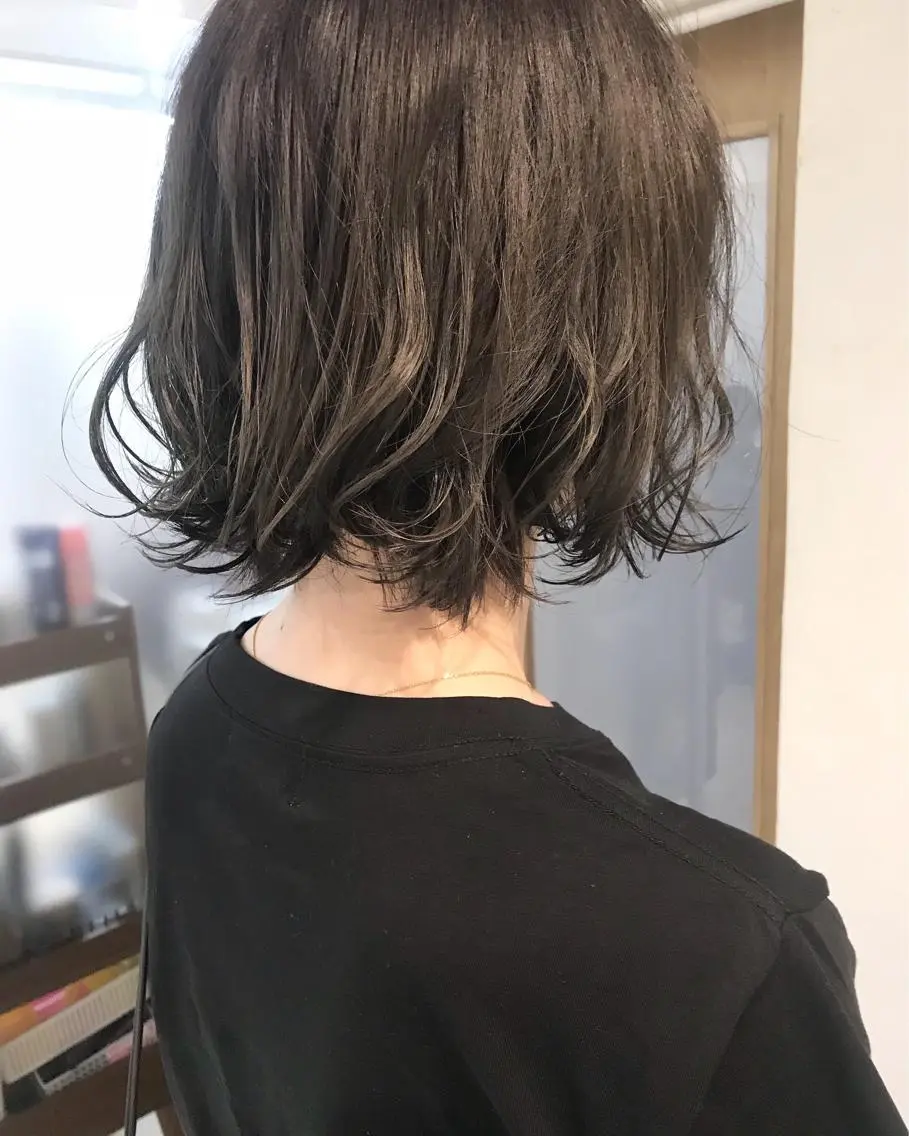 ショート クニモトハルナ ボブ/柔らかカラーのヘアスタイル
