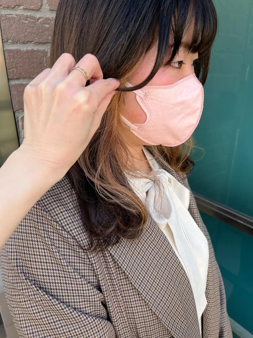 セミロング カラー パーマ ヘアアレンジ メンズ キッズ ネイル マツエク・マツパ アイブロウ メンズブリーチ メンズハイライト メンズインナーカラー メンズ韓国風 ブリーチ 久木原 ゆりのヘアスタイル