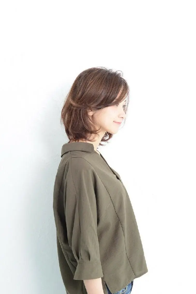 ショート カラー カット 韓国風パーマ、白髪ぼ かし　マキノタカユキのヘアスタイル