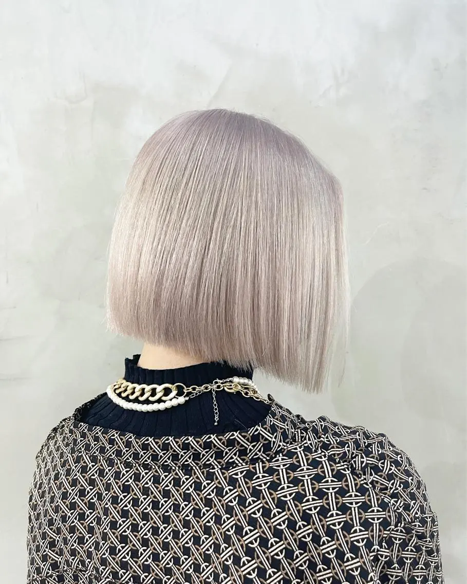 ミディアム カラー ハッシュカット/ハイ トーン/HIROKIのヘアスタイル