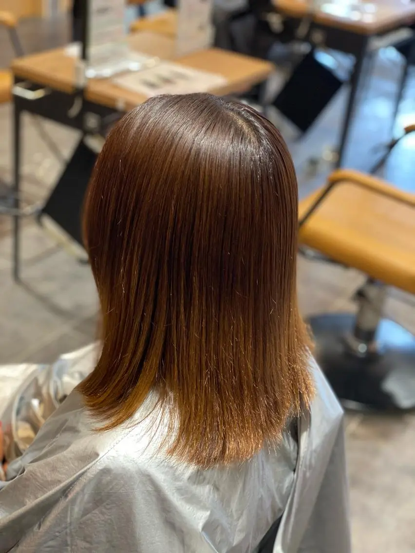 ミディアム パーマ 尾崎 優也のヘアスタイル