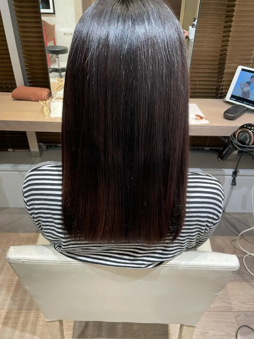 ロング トリートメント 上村 幸之介のヘアスタイル
