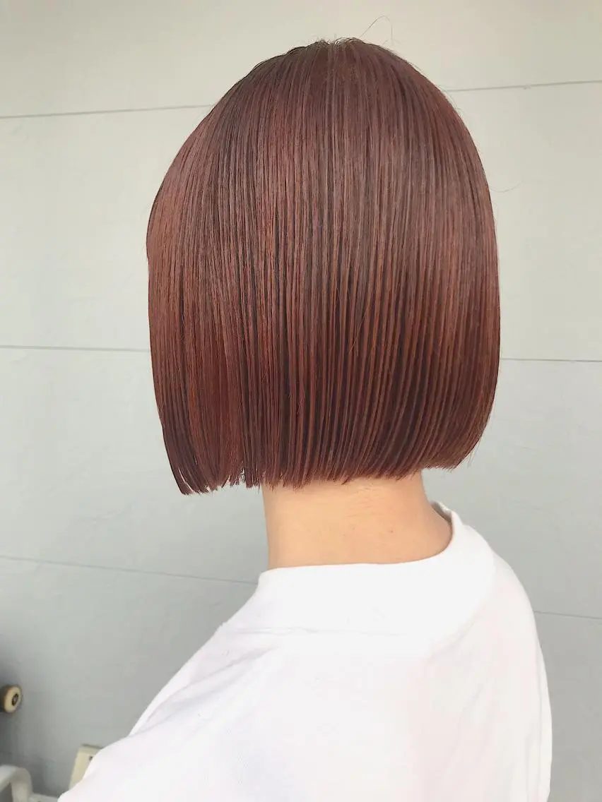 ショート カラー ブラウンカラー オレンジ オレンジブラウン カット ヘアカラー lani ブリーチ /ダブルカラーのヘアスタイル
