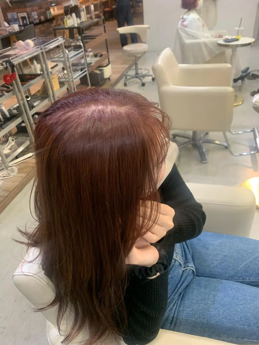 セミロング カラー 🫧nari🫧 谷町 大阪のヘアスタイル