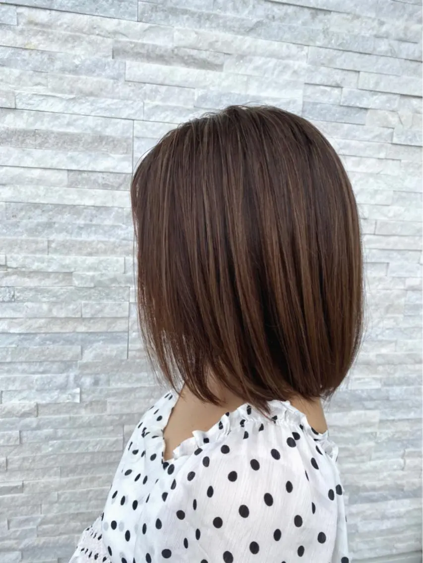 ミディアム カラー パーマ ヘアアレンジ メンズ ネイル 豊橋美容院 ソンリエのヘアスタイル