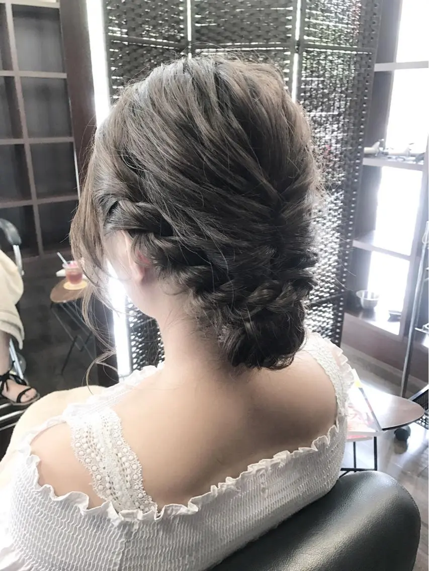 ロング ヘアアレンジ 浴衣 沢田 瞳のヘアスタイル
