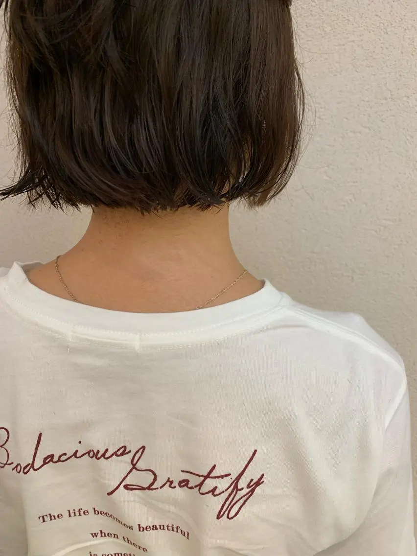 ショート パーマ 柔らかいヘア/ 東徳嶺 みくのヘアスタイル