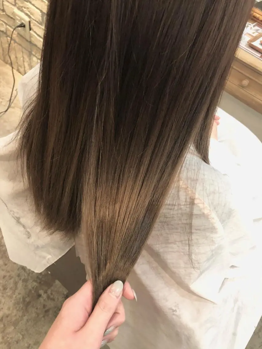 ミディアム カラー カット ヘアカラー トリートメント 髪質改善/縮毛矯正 /青山 早希🐾のヘアスタイル