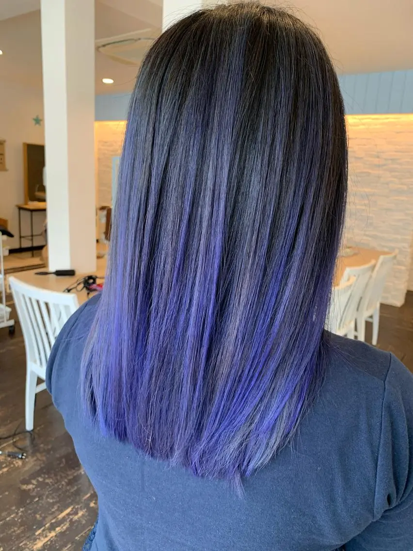 セミロング ヘアカラー 菊地 良太のヘアスタイル