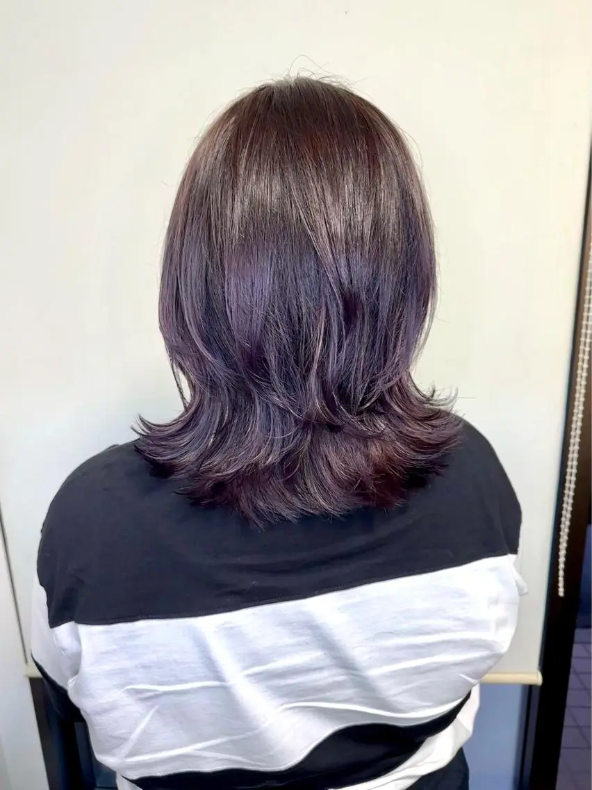 ミディアム カラー カット ヘアカラー トリートメント ブリーチカラー🫧 森　凪沙のヘアスタイル
