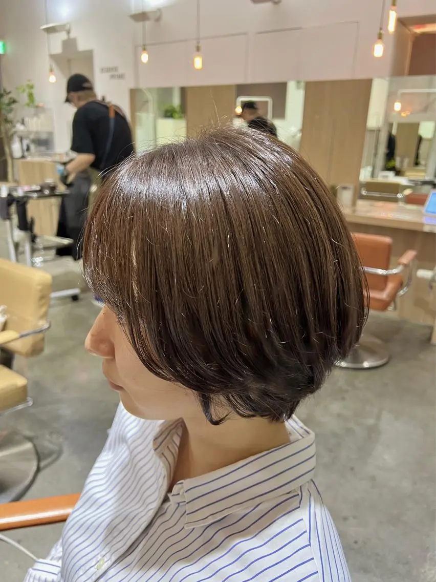 カラー 🌷ショートレイヤー ヘッドスパ🌷鈴木のヘアスタイル