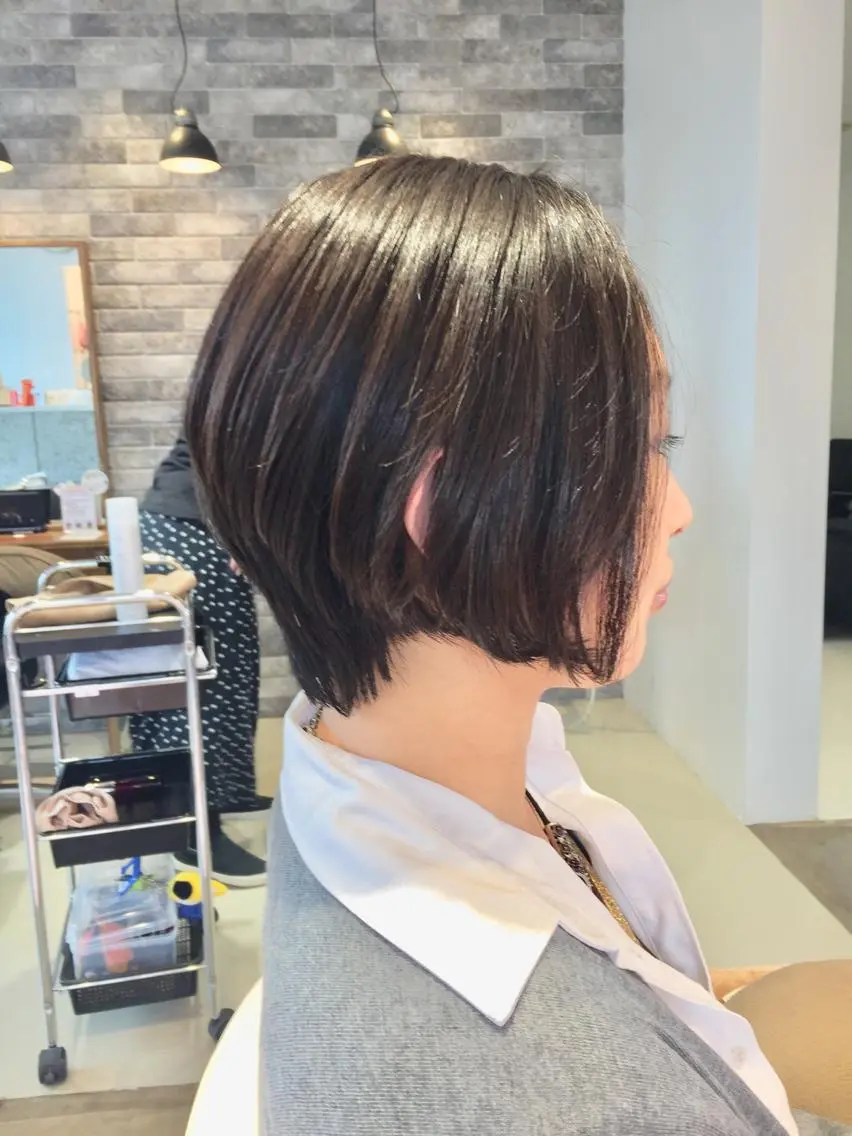 ショート ショートヘア カット ヘアカラー トリートメント 所渉/韓国レイヤー /ウルフカットのヘアスタイル