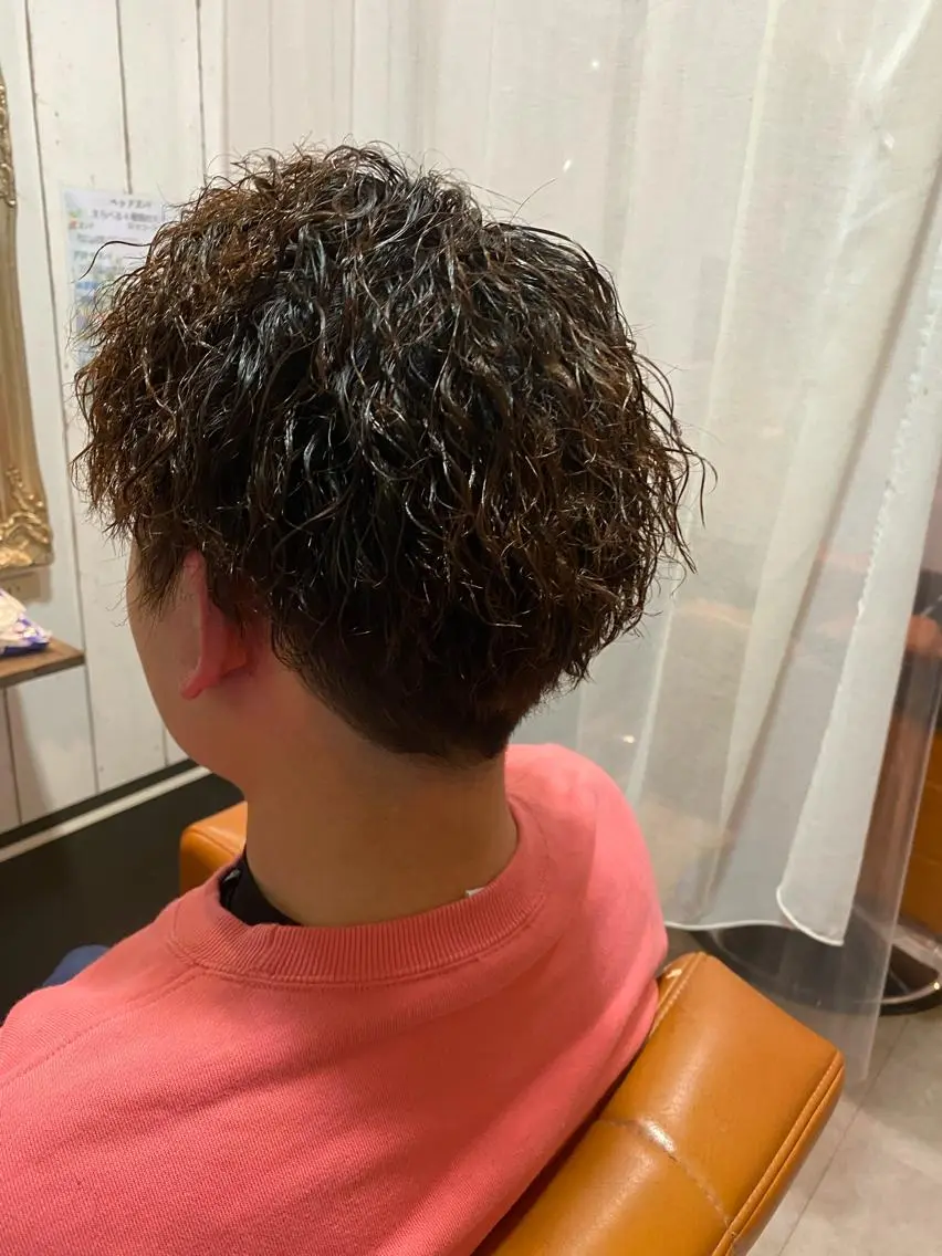 パーマ メンズ メンズパーマ カット パーマ 岡垣 幸汰のヘアスタイル