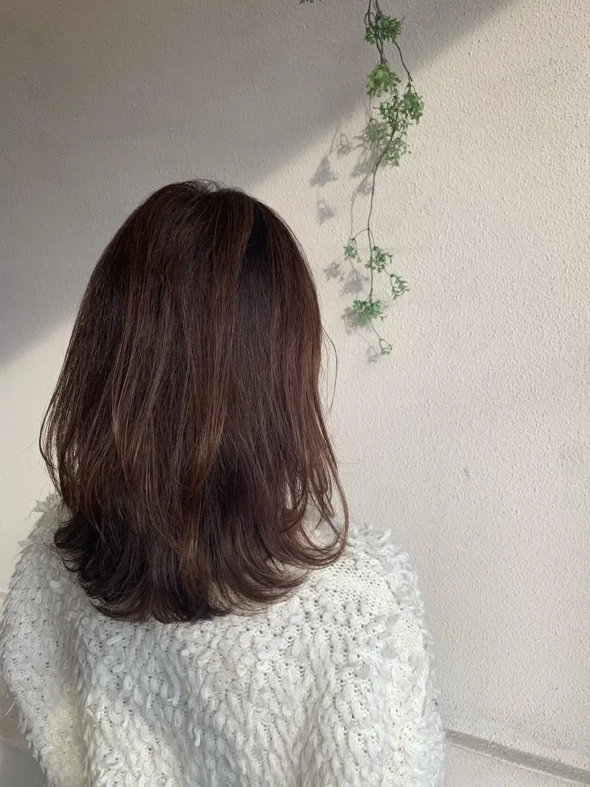 カラー カット ヘアカラー トリートメント 髪質改善/艶感カラー 田中 陵のヘアスタイル