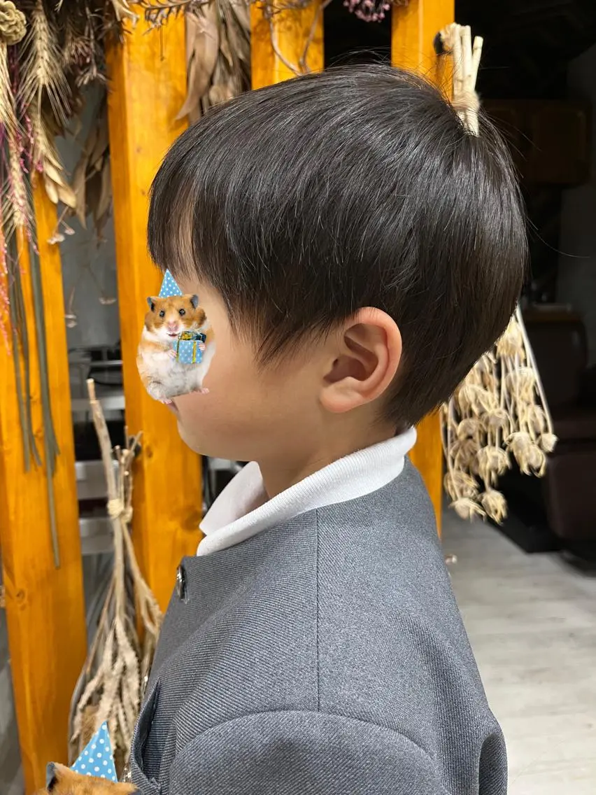 キッズ 中村 由稀のヘアスタイル