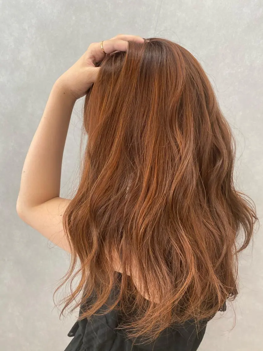 ロング カラー カット ヘアカラー 【髪質改善　艶髪】 布川　莉穂のヘアスタイル