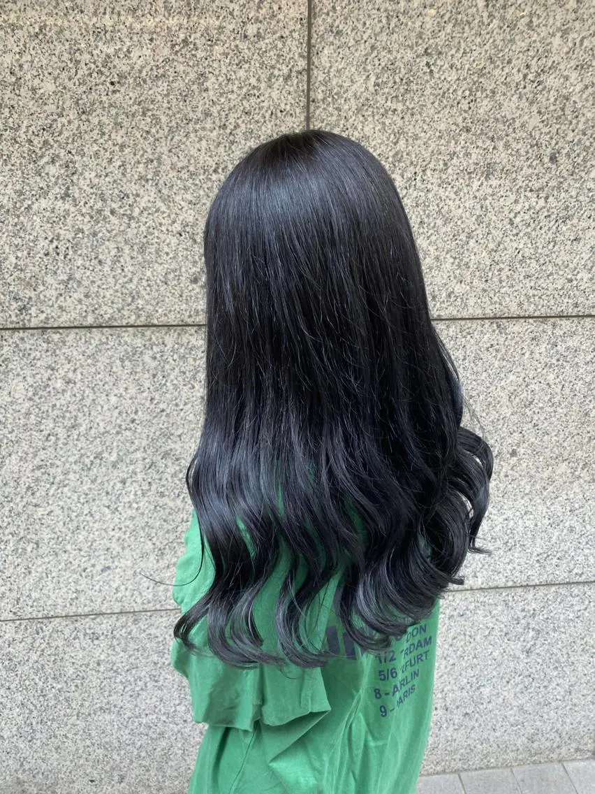 ロング メンズ縮毛矯正 ニュアンスパーマのヘアスタイル