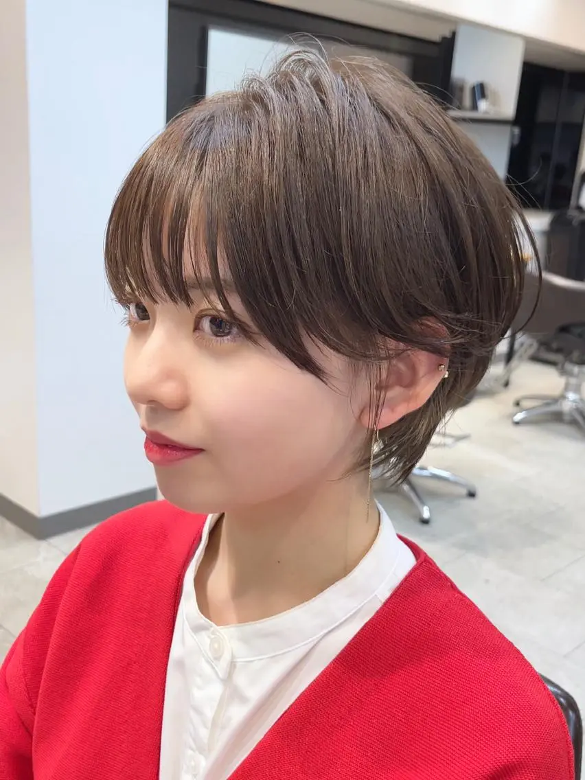 ショート 韓国風レイヤー ショート/犬塚 優介のヘアスタイル