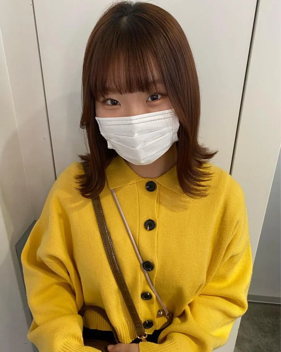 ミディアム 髪質改善 縮毛矯正 トリートメント GINZARay2 風本朱里🐥のヘアスタイル