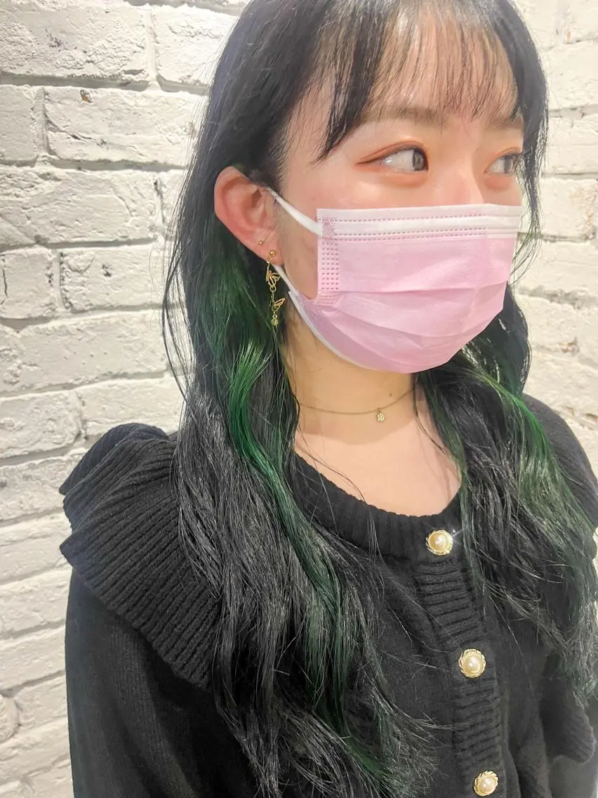 ロング カラー デザインカラー イヤリングカラー 杉本 直樹のヘアスタイル