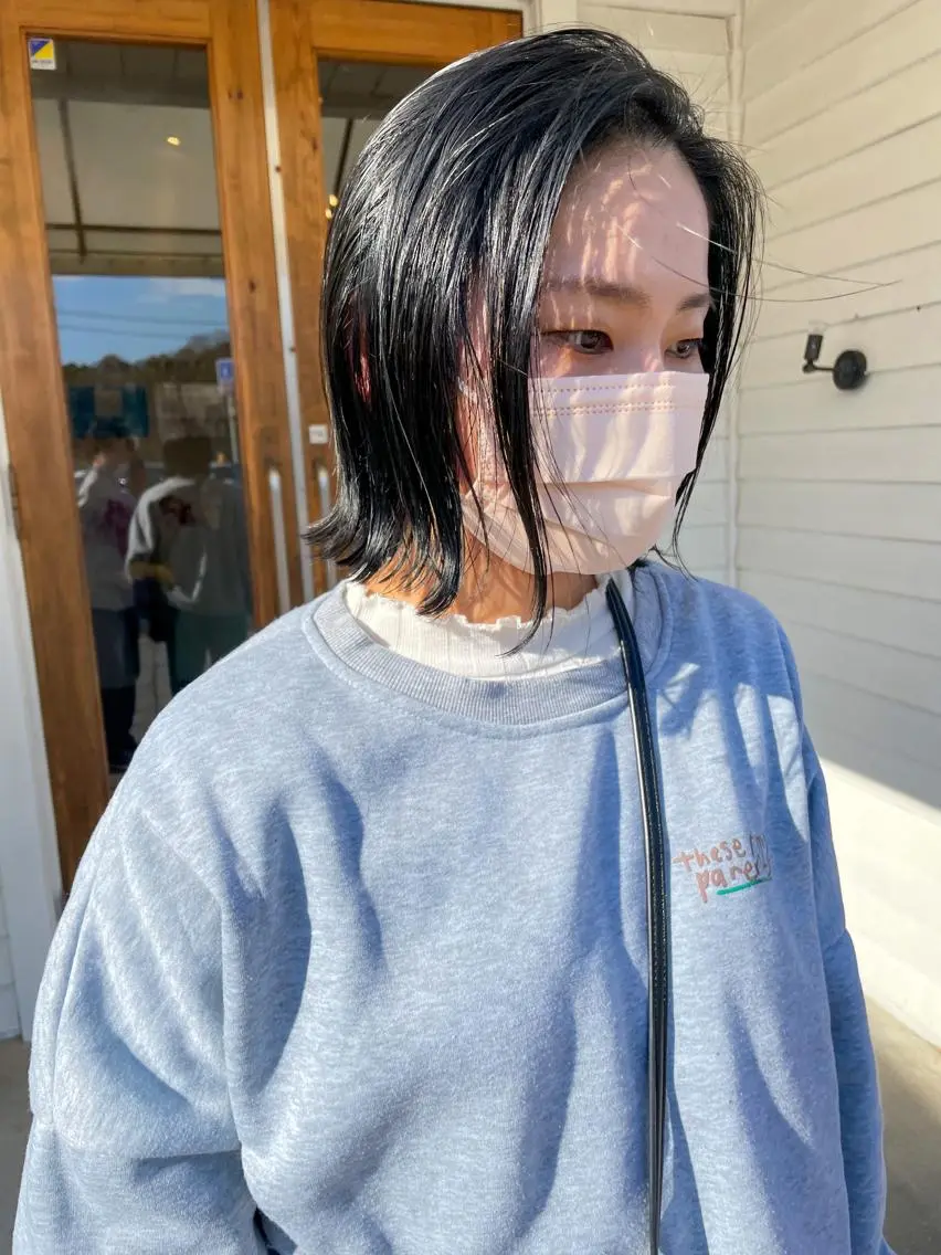 ショート カラー 縮毛矯正 🌈カノエ山口小郡店 /レッスンモデル募集のヘアスタイル