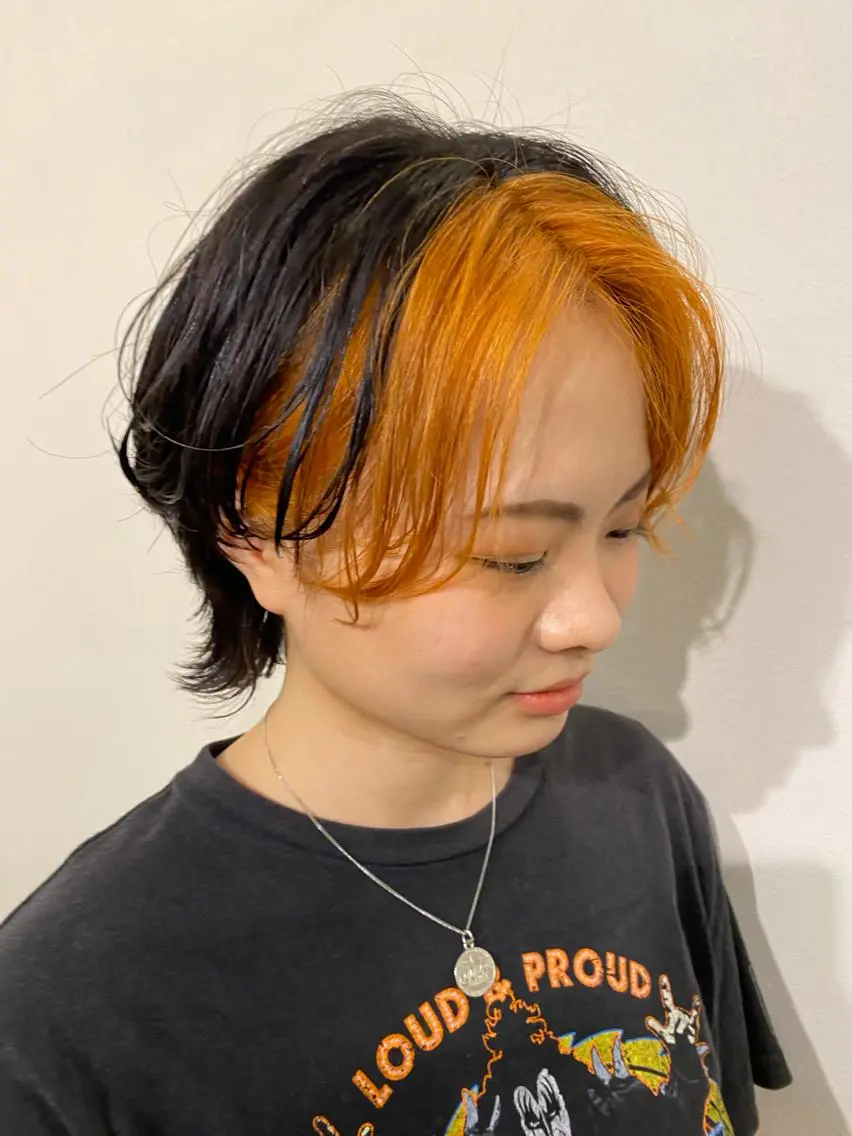 ショート カラー パーマ/ 🌿nanakoのヘアスタイル